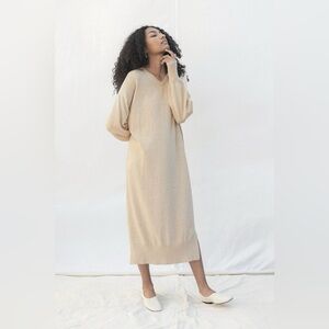 Micaela Greg Sweater Dress in Oatmeal